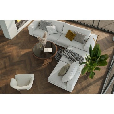Кварцевый паркет Quartz Parquet Английская Ёлка Орех Американский 33-400-29 фаска Кварцевый паркет Quartz Parquet Английская Ёлка Орех Американский 33-400-29 фаска